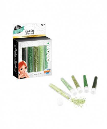 TUBES DE PERLES - VERT