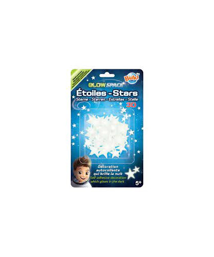 AUTOCOLLANTS ÉTOILES 3D