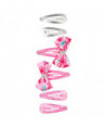 PINCES À CHEVEUX ALICE - NŒUD - ARGENT - ROSE (H)