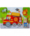 PUZZLE EN BOIS CAMION DE POMPIER