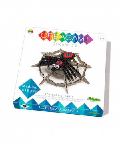 ARAIGNÉE AVEC TOILE ORIGAMI 3D