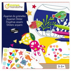 Coffret créatif : aquarium gommette