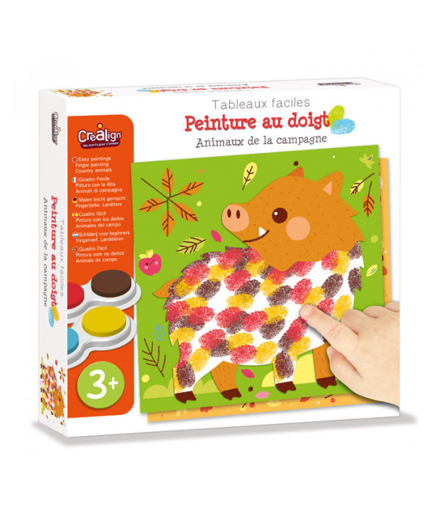 PEINTURE AU DOIGT - ANIMAUX DE LA CAMPAGNE
