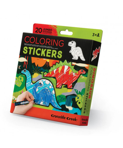 STICKERS A COLORIER - DINOSAURES
