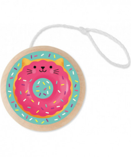YO-YO EN BOIS - CHAT DONUT