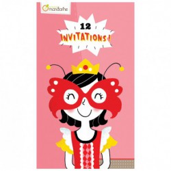 Cartes d’invitation : princesses