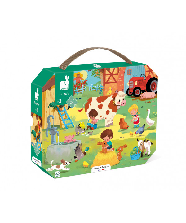 PUZZLE UNE JOURNEE A LA FERME - 24 PCS