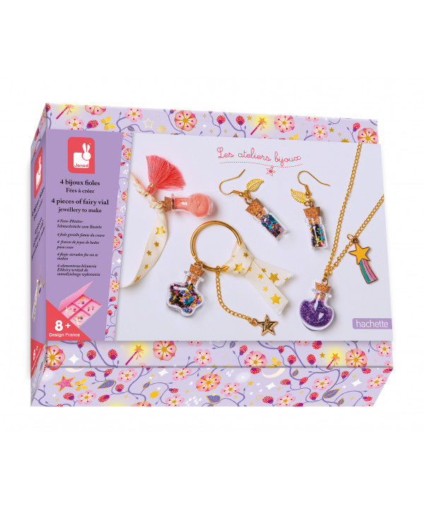 4 BIJOUX FIOLES DE FEES A CREER