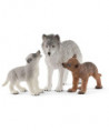 WILD LIFE - MAMAN LOUP AVEC LOUVETEAUX