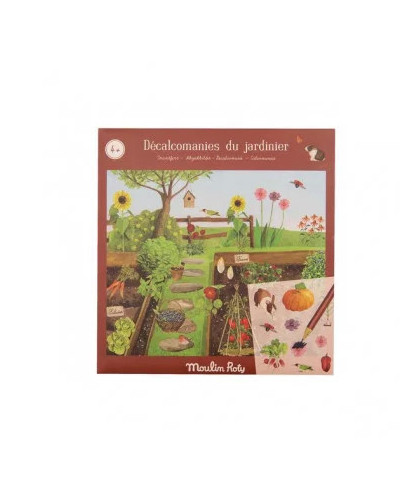 DÉCALCOMANIES - LE JARDINIER - LE JARDIN DU MOULIN