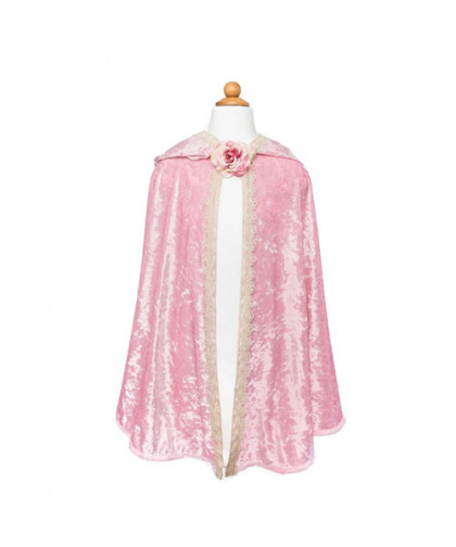 CAPE DE PRINCESSE VELOURS DELUXE ROSE