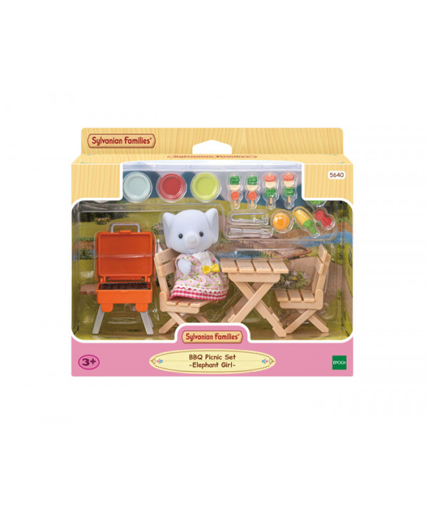 LA FILLE ÉLÉPHANT ET SON SET DE PIQUE-NIQUE