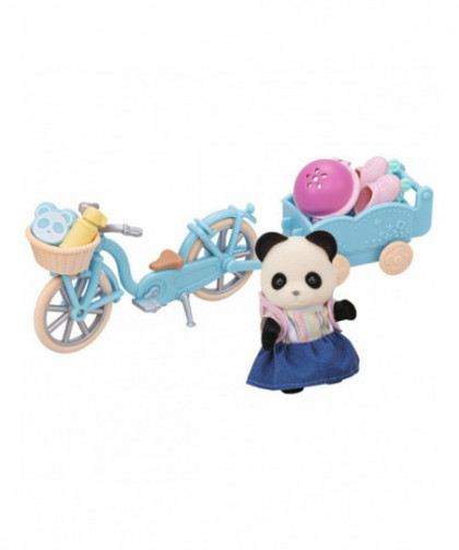 LA FILLE PANDA - SON VÉLO ET SA REMORQUE