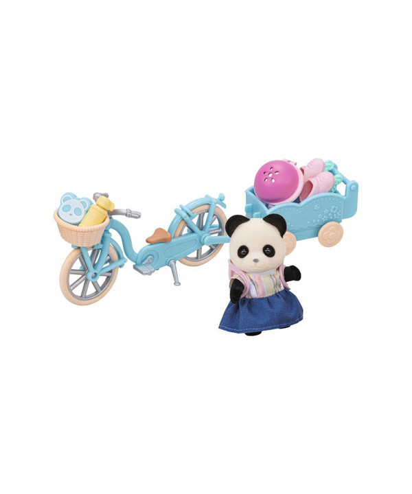 LA FILLE PANDA - SON VÉLO ET SA REMORQUE