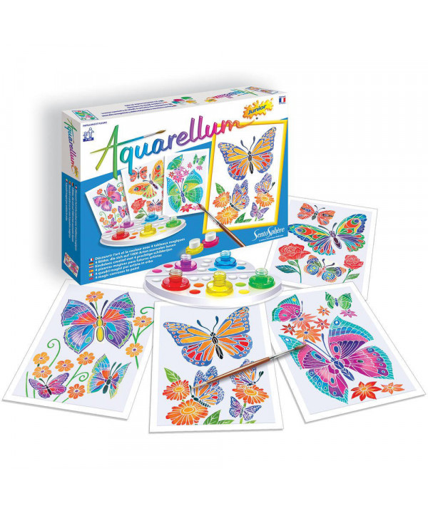 AQUARELLUM JUNIOR - PAPILLONS ET FLEURS