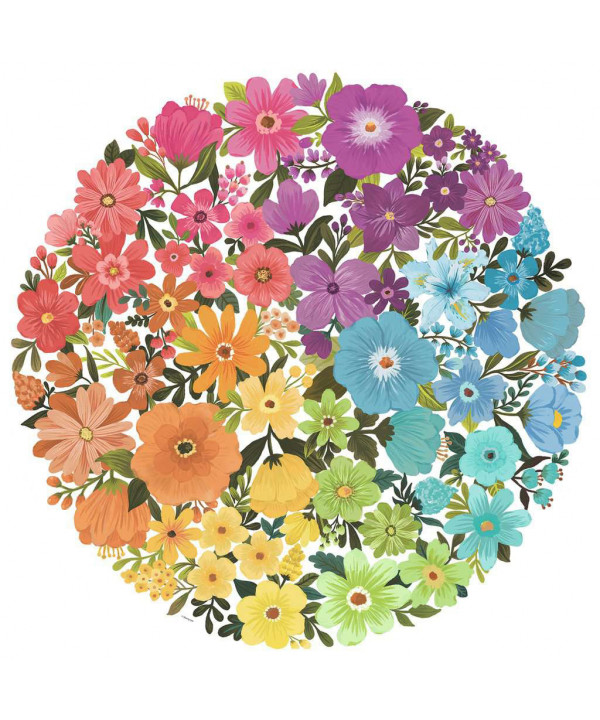 PUZZLE - 500 PCS - CIRCLE OF COLORS - FLEURS