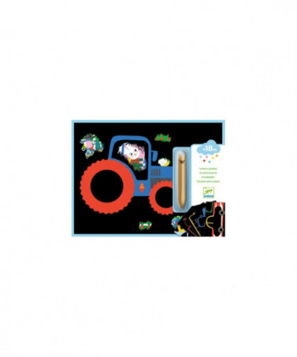 CARTES À GRATTER POUR LES PETITS - VÉHICULES À DÉCOUVRIR