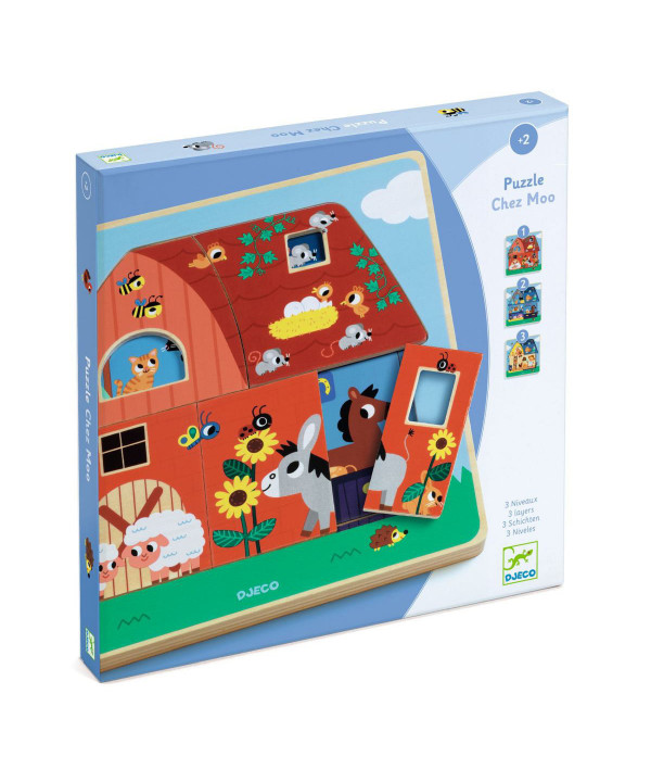 PUZZLES BOIS 3 NIVEAUX - CHEZ MOO