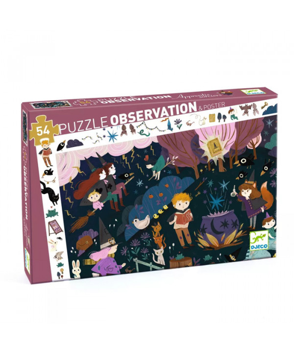 PUZZLES OBSERVATION - APPRENTIS SORCIERS - 54 PCS