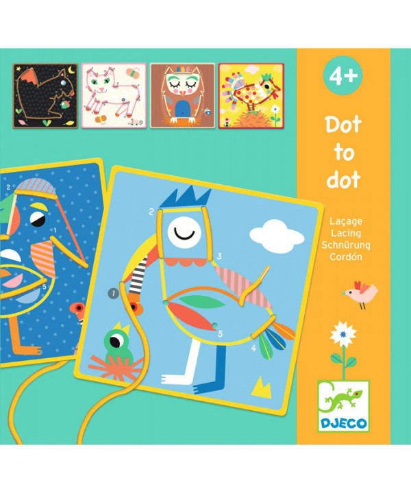 JEUX ÉDUCATIFS - DOT-TO-DOT - LAÇAGE