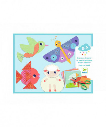 COLLAGES POUR LES PETITS - DÉCOUPER EN CRANS