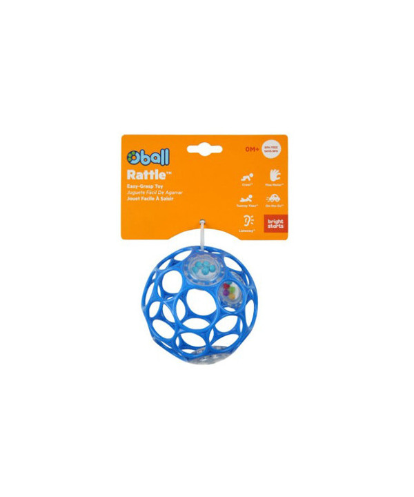 OBALL RATTLE EASY-GRASP TOY - BLUE