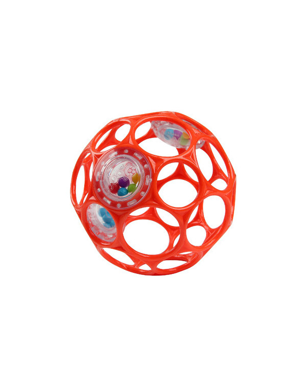 OBALL RATTLE EASY-GRASP TOY - RED