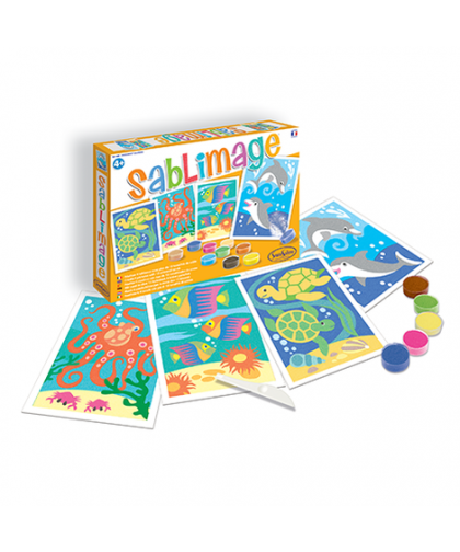 SABLIMAGE - POISSONS ET DAUPHINS