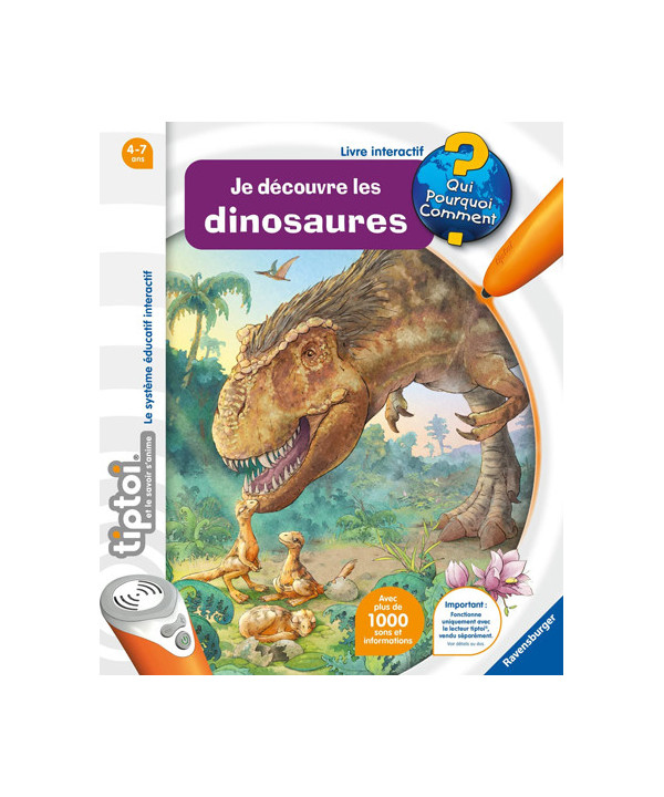 TIPTOI - JE DÉCOUVRE LES DINOSAURES