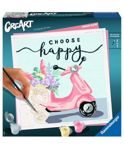 NUMERO D'ART - CREART - CARRÉ - CHOOSE HAPPY