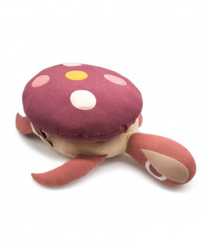 COUSSIN GRANDE TORTUE GROSEILLE