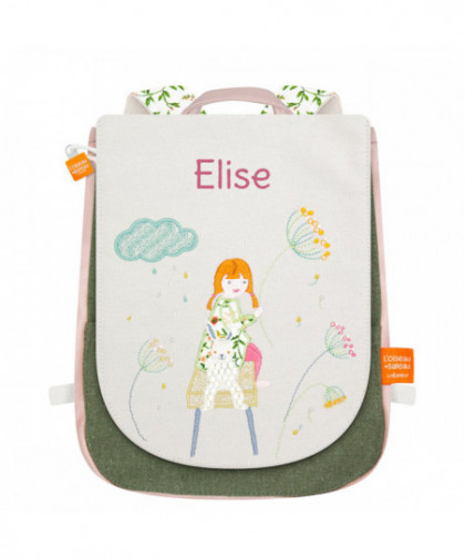 SAC A DOS LA FILLE ET LE LAPIN