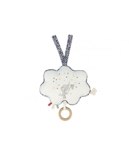 BOITE MUSIQUE TISSU BRILLE PETITE ETOILE