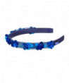 SERRE-TÊTE MIRIAM - FLEURS - BLEU MARINE (N)