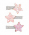 PINCES À CHEVEUX NAOMIE - ÉTOILE - ROSE - ARGENT (G)