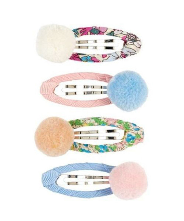PINCES À CHEVEUX PAIGE - POMPON - MULTI (J)