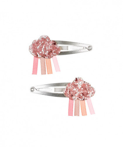 PINCES À CHEVEUX KAYLA - NUAGE - ROSE (J)