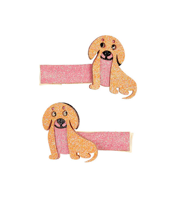 PINCES À CHEVEUX VEERA - CHIEN - SAUMON (J)