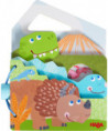 LIVRE EN BOIS POUR BÉBÉ DINOSAURES
