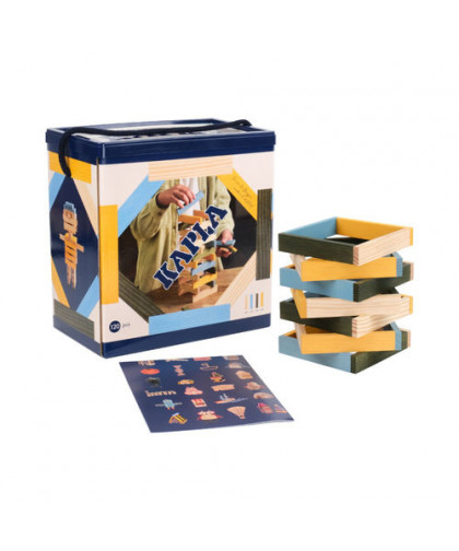 BARIL 120 - NATURE BLEU CLAIR, JAUNE, VERT