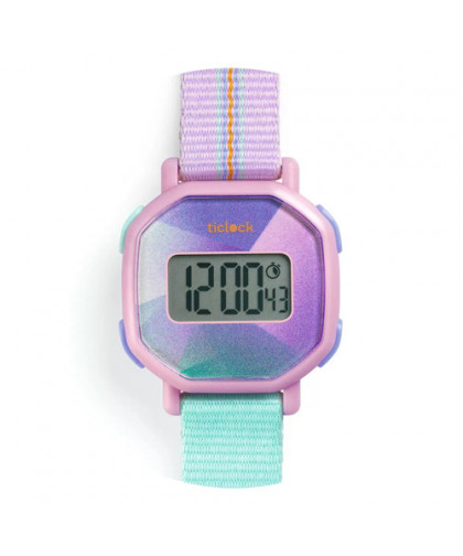 TICLOCK - MONTRES DIGITALES - PURPLE PRISMA