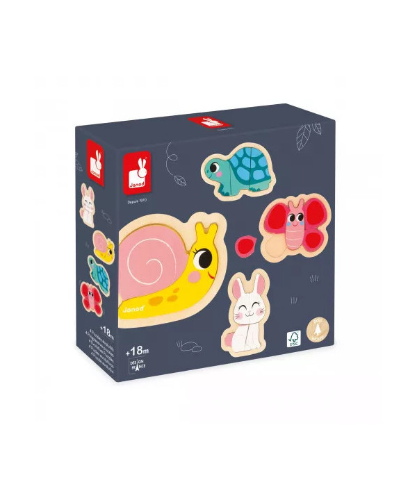 4 PUZZLES EVOLUTIFS - JARDIN