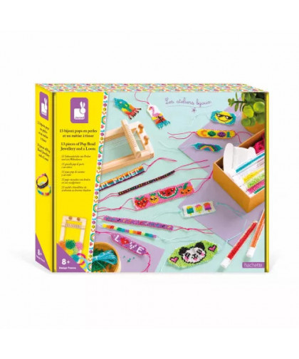 10 BIJOUX POPS EN PERLES ET UN METIER A TISSER