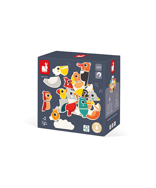 MAGNETS MIX AND MATCH OISEAUX 24 PIECES