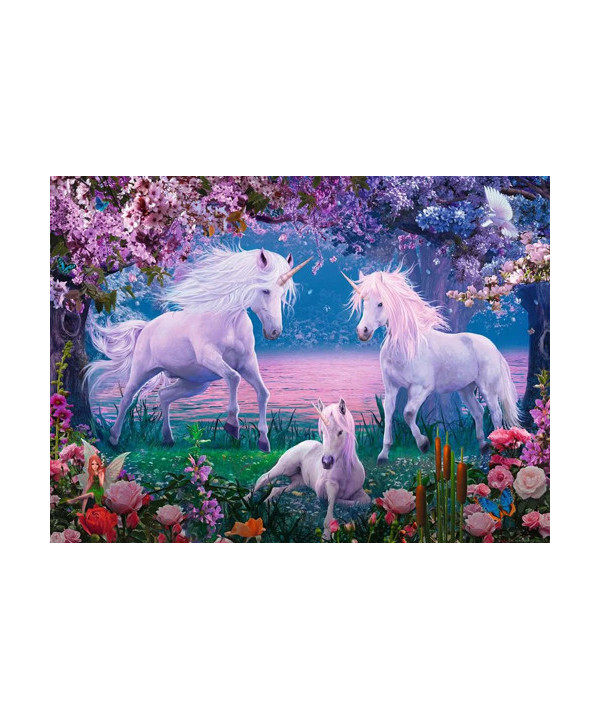 PUZZLE 100 PCS XXL - LES LICORNES ENCHANTÉES
