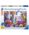 PUZZLE 300 PCS - HIBOUX COLORÉS