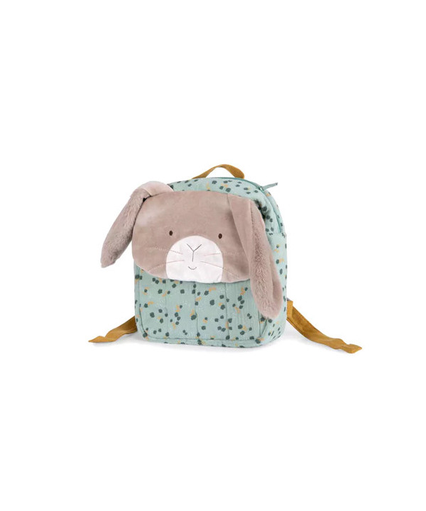 SAC À DOS LAPIN SAUGE - TROIS PETITS LAPINS
