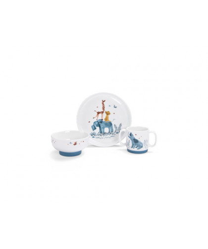 SET VAISSELLE PORCELAINE SOUS MON BAOBAB