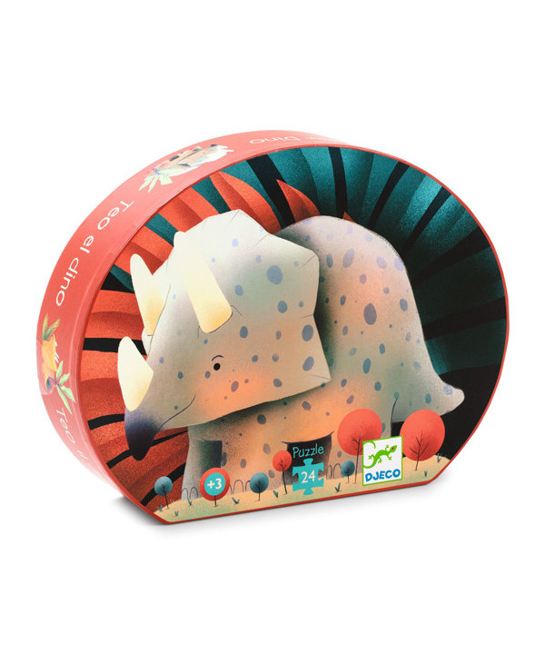 DJECO - PUZZLES SILHOUETTES - THÉO LE DINO
