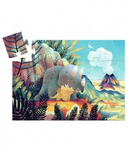 DJECO - PUZZLES SILHOUETTES - THÉO LE DINO